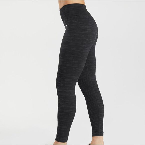 Gymshark Adapt Marl Seamless Leggings Size XS Black/Smokey Grey NWT in Packaging - Picture 2 of 6
